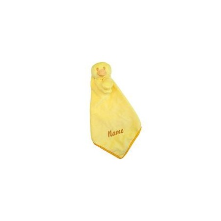 Schecker - Welpen-Schmusy Ente, bestickt mit dem Namen Ihres Hundes!