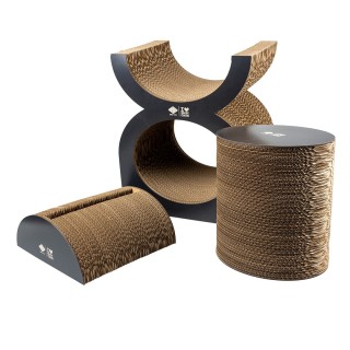 Playground Kratzbaum für Katzen aus Pappe D&D Home Faye