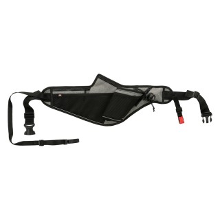 Trixie Jogginggurt mit Leine, grau/schwarz - Gurt: 70 - 130 cm, Leine: 115 - 150 cm, 20 mm breit