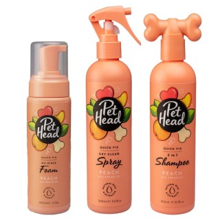 Pet Head Quick Fix - Set 3-teilig (Foam, Shampoo, Spray)