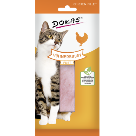 Dokas Hühnerbrust Filet für Katzen - 22 g