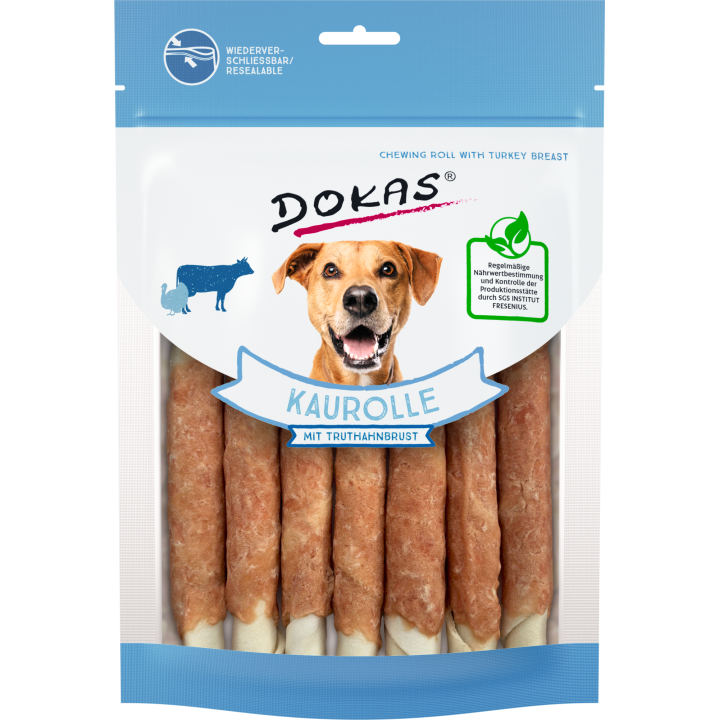 Dokas Kaurolle mit Truthahnbrust für Hunde - 190 g