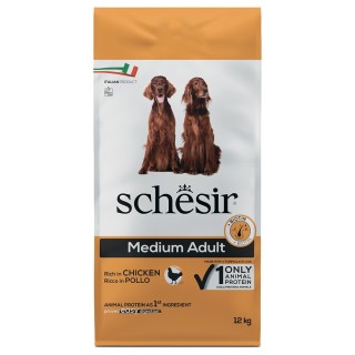 Schesir Dog Medium Adult mit Huhn - 12 kg