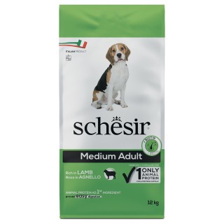 Schesir Dog Medium Adult mit Lamm - 12 kg