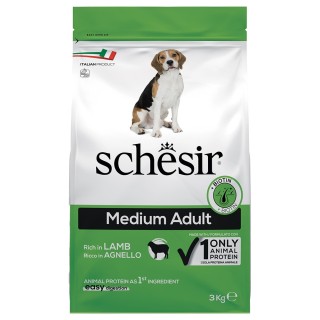 Schesir Dog Medium Adult mit Lamm - 3 kg