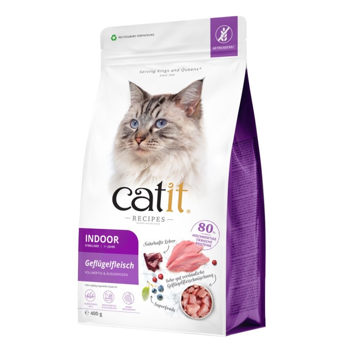 Catit Recipes Adult Indoor Sterilised - 400 g