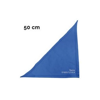Schecker - Besticktes Halstuch Tel. Nr. +  Name [50cm - Royalblau]