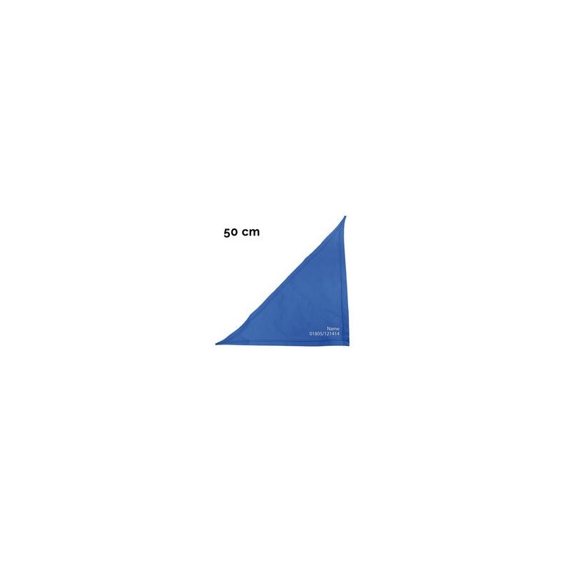 Schecker - Besticktes Halstuch Tel. Nr. +  Name [50cm - Royalblau]