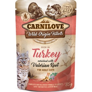 Carnilove Wild-Origin Fillets 'Rich in Turkey' - Adult Cats - 85 g