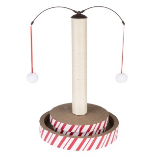 TIAKI 4-in-1 Multitoy Kratzstamm für Katzen - L 40 x B 40 x H 62 cm