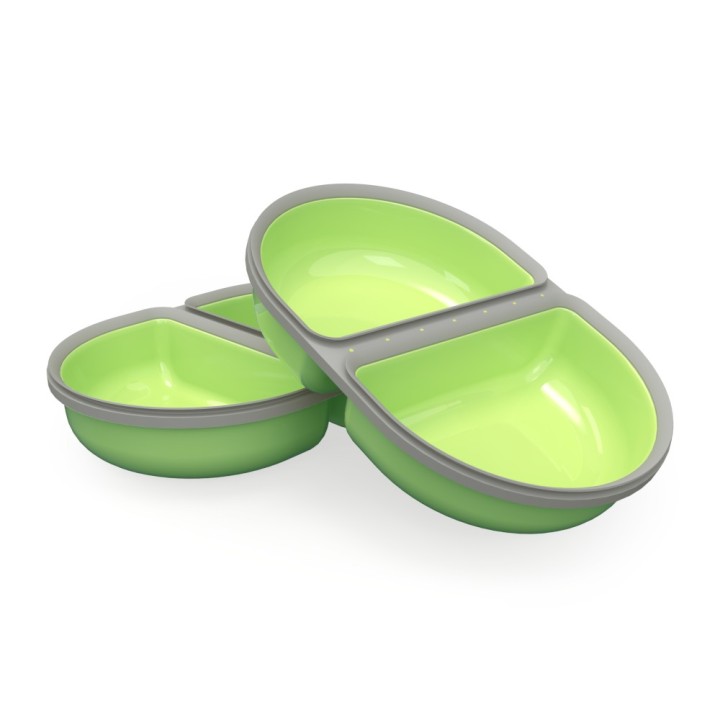 SureFeed Napf - 2x SureFeed Split-Ersatznäpfe, 450 ml, grün