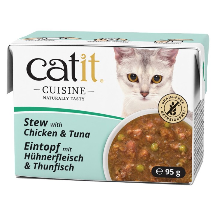 Catit Cuisine Eintopf 12 x 95 g - Huhn mit Thunfisch