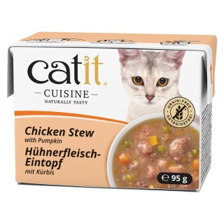 Catit Cuisine Eintopf 12 x 95 g - Huhn mit Kürbis