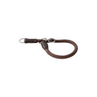 Schecker - Hunter Dressurhalsung Halsband Freestyle, Farbe: Braun [50 cm / 10 mm]