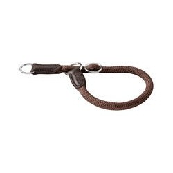 Schecker - Hunter Dressurhalsung Halsband Freestyle, Farbe: Braun [50 cm / 10 mm]
