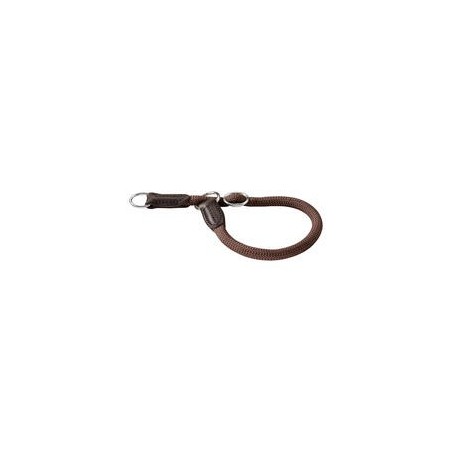 Schecker - Hunter Dressurhalsung Halsband Freestyle, Farbe: Braun [50 cm / 10 mm]