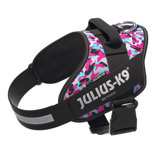 JULIUS-K9 IDC® Powergeschirr, rosa & grau - Größe XS: Brustumfang 40 - 53 cm
