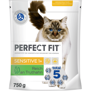 Perfect Fit Sensitive 1+ Reich an Truthahn - 750 g