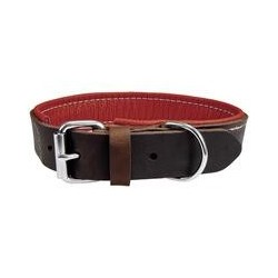 Schecker - Schecker Hunde-Halsband "Moorfeuer", Farbe: braun-feuerrot [40 cm lang x 20 mm breit]