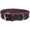 Schecker - Schecker Hunde-Halsband "Moorfeuer", Farbe: braun-violett [40 cm lang x 20 mm breit]