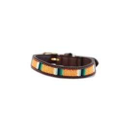 Hundehalsband mit handgemachten Perlen Kentucky