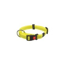 Karlie - Neon & Reflex Hunde-Halsband [30-45 cm x 15 mm, Farbe: Neongelb]
