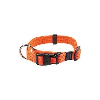 Karlie - Neon & Reflex Hunde-Halsband [45-65 cm x 25 mm, Farbe: Neonorange]