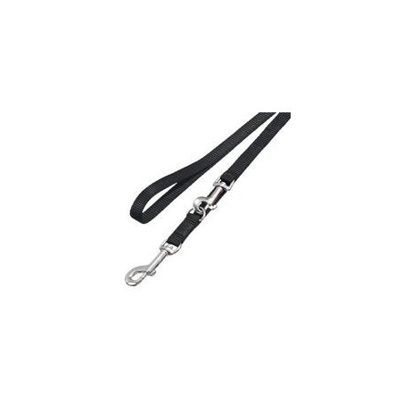 Karlie - Nylon-Führleinen 3-fach verstellbar"Sportiv", Farbe: Schwarz [200 cm x 15 mm]