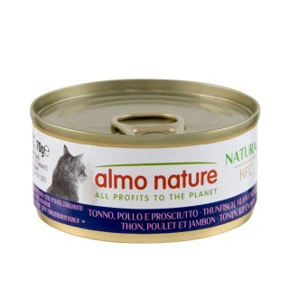 Almo Nature HFC Natural 6 x 70 g - Thunfisch, Huhn und Schinken