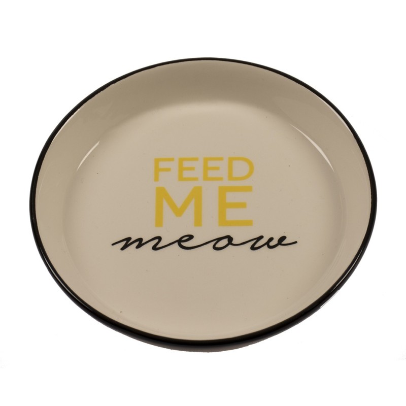 Futternapf für Katzen Duvoplus Stone Feed Me Meow