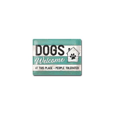 Nostalgic-Art Schild "DOGS Welcome"
