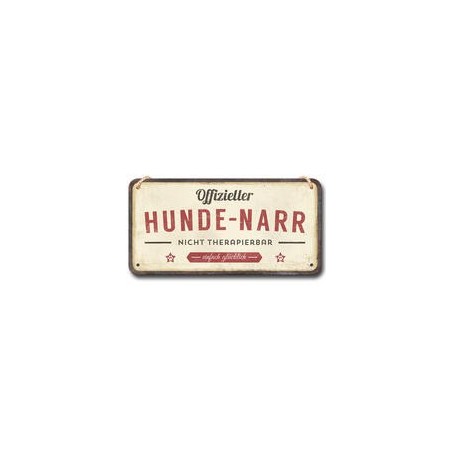 Nostalgic-Art Hängeschild "Hunde-Narr"