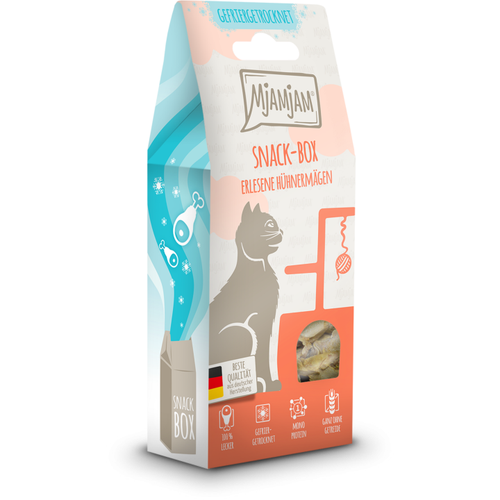 Mjamjam Snackbox Hühnermägen - 35 g