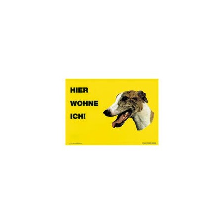 Warnschild "Hier wohne ich"