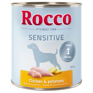 Rocco Sensitive 6 x 400 g / 800 g 6 x 800 g: Huhn mit Kartoffel