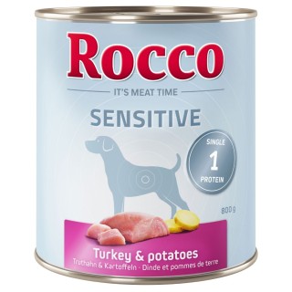 Rocco Sensitive 6 x 400 g / 800 g 6 x 800 g: Truthahn mit Kartoffel