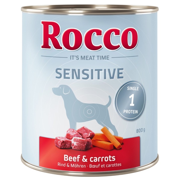 Rocco Sensitive 6 x 400 g / 800 g 6 x 800 g: Rind mit Möhre