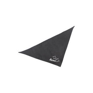 Schecker - Besticktes Halstuch Pfotenspur + Name [35cm - Schwarz]