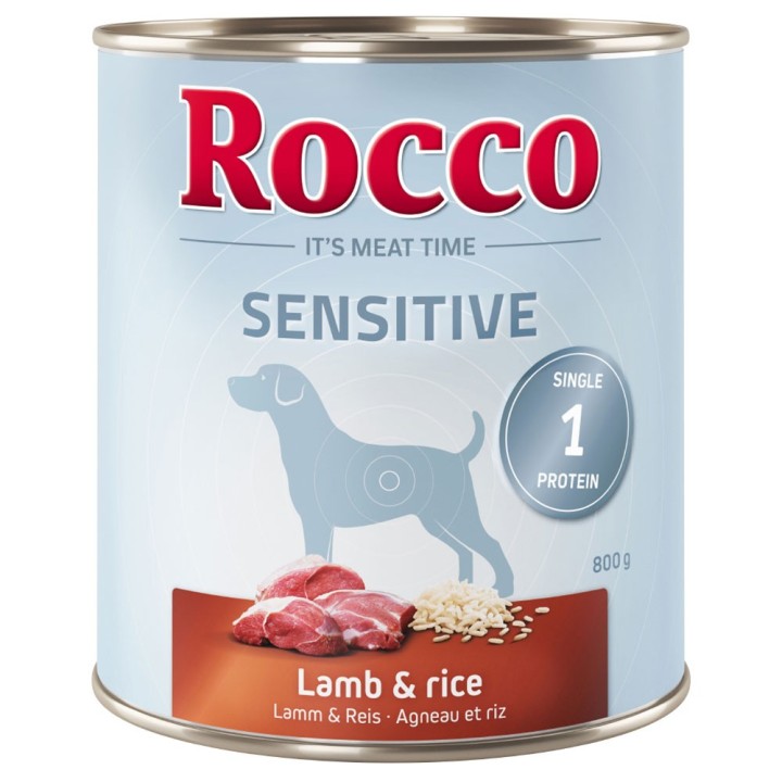 Rocco Sensitive 6 x 400 g / 800 g 6 x 800 g: Lamm mit Reis
