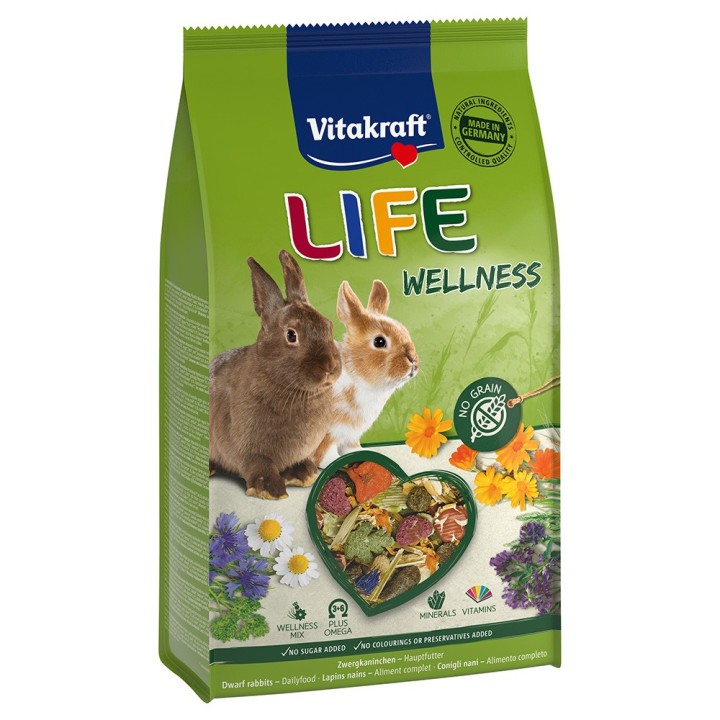 Vitakraft Life Wellness Zwergkaninchen - 600 g