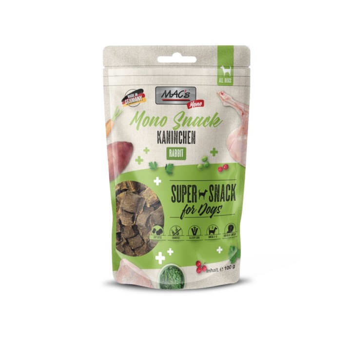 MAC´s Dog Mono Snack - Sparpaket: Kaninchen 6 x 100 g