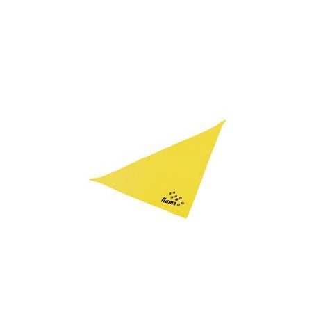Schecker - Besticktes Halstuch Pfotenspur + Name [35cm - Gelb]