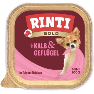 Rinti Gold Mini 100g Schale - Kalb&Geflügel