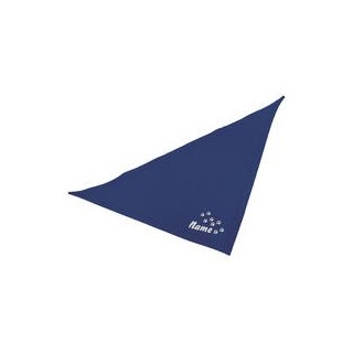 Schecker - Besticktes Halstuch Pfotenspur + Name [50cm - Blau]