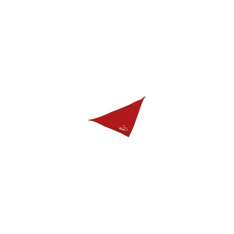 Schecker - Besticktes Halstuch Pfotenspur + Name [50cm - Rot]