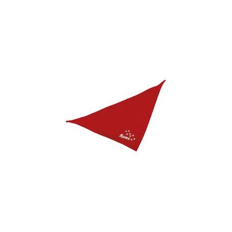 Schecker - Besticktes Halstuch Pfotenspur + Name [50cm - Rot]