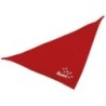 Schecker - Besticktes Halstuch Pfotenspur + Name [50cm - Rot]