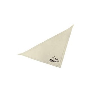 Schecker - Besticktes Halstuch Pfotenspur + Name [65cm - Beige]