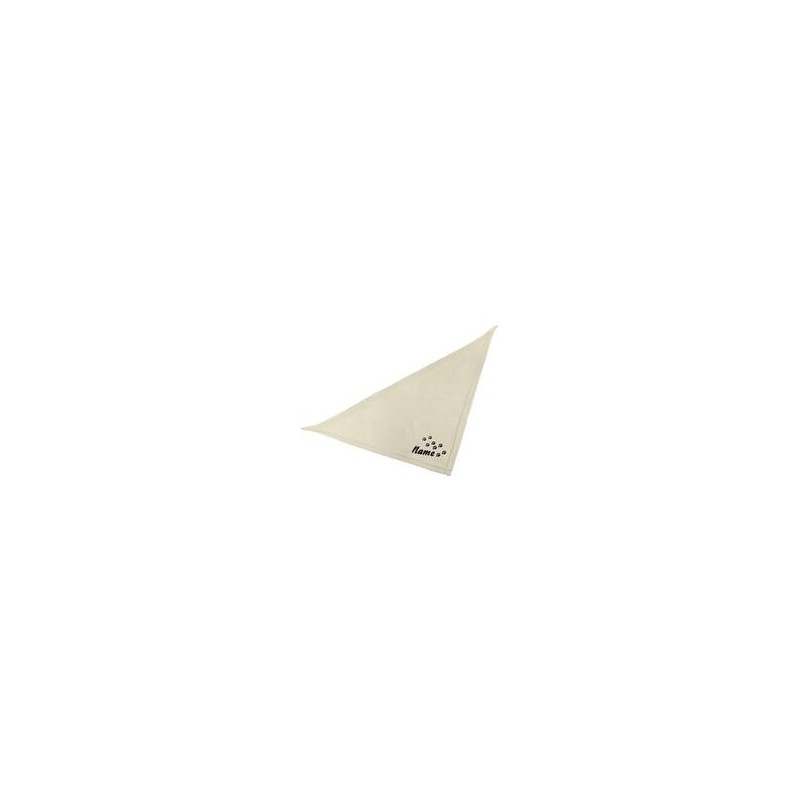 Schecker - Besticktes Halstuch Pfotenspur + Name [65cm - Beige]