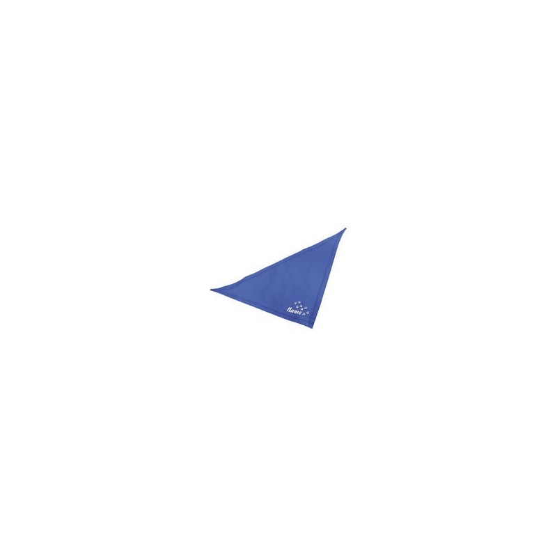 Schecker - Besticktes Halstuch Pfotenspur + Name [65cm - Royalblau]